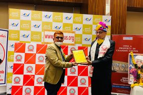 International Ayurveda Physician was been felicitated with Dhanwantari Award at Gurugram, New Delhi on the occasion of National Ayurveda Day by IMA Ayush Association, Delhi in November 2020